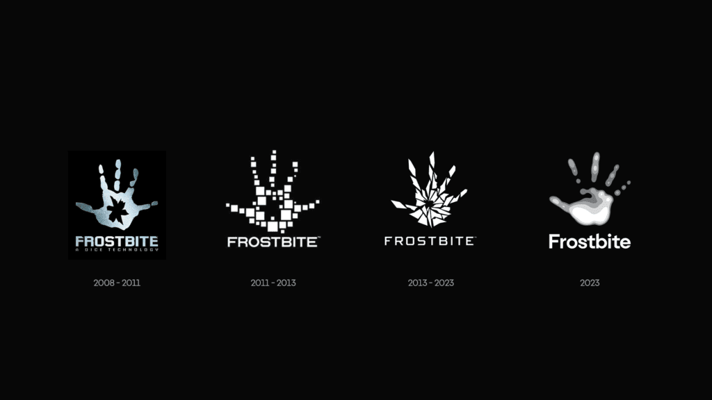 EA frostbite logo changes over last 4 iterations