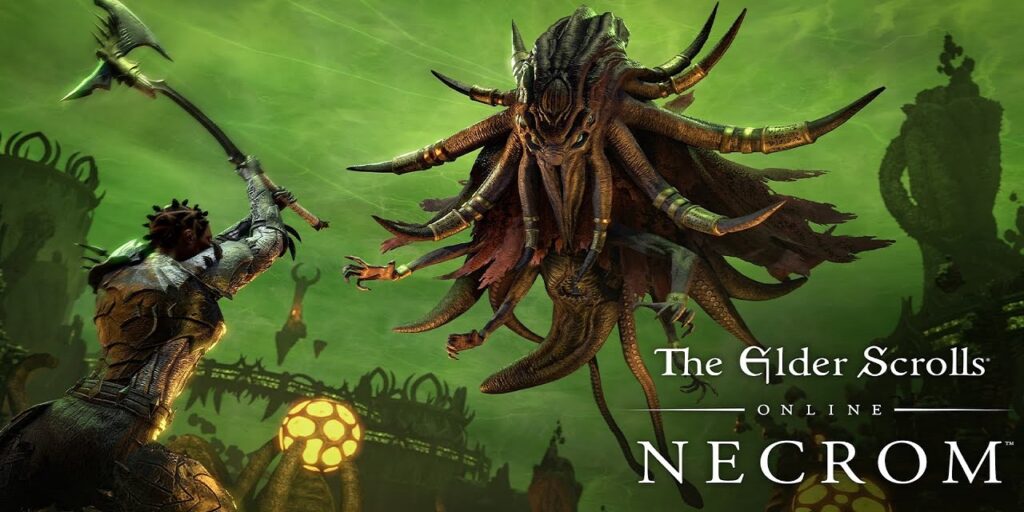 elder scrolls online necrom expansion cover image