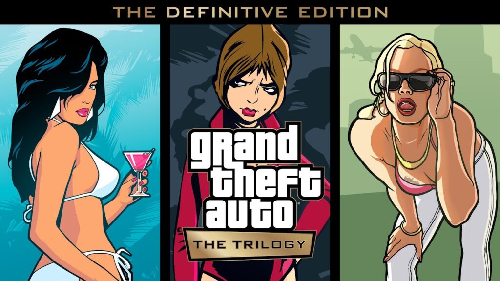 cover images of all three games in the GTA trilogy