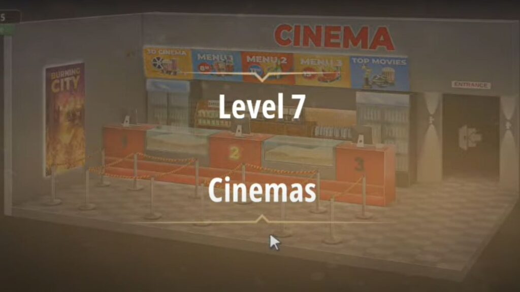 Rooms and Exits Cinemas Walkthrough