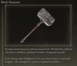 Brick Hammer Elden Ring