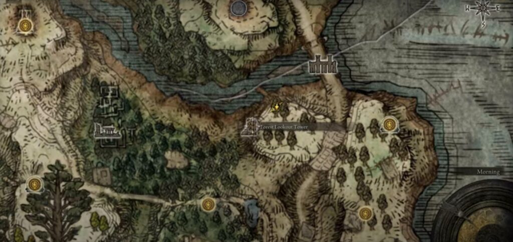 Forest Lookout Tower location on Elden Ring map