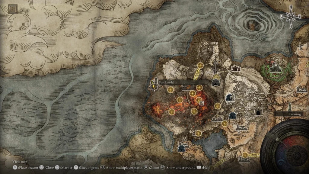 Fort Laidd location on Elden Ring Map
