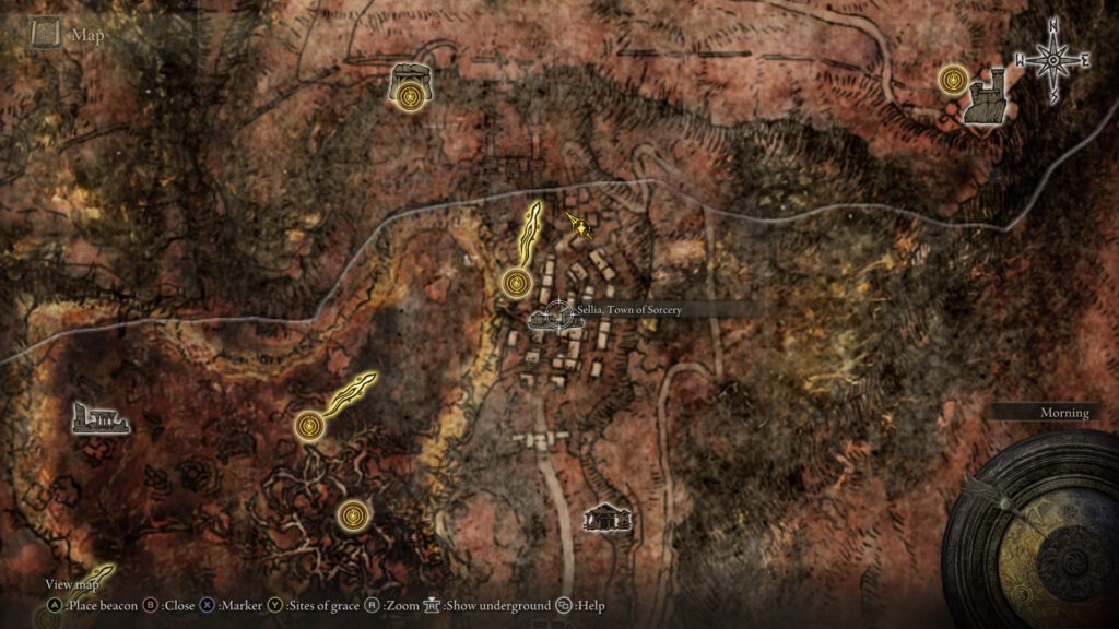 Golden Seed no. 19 location on Elden Ring Map