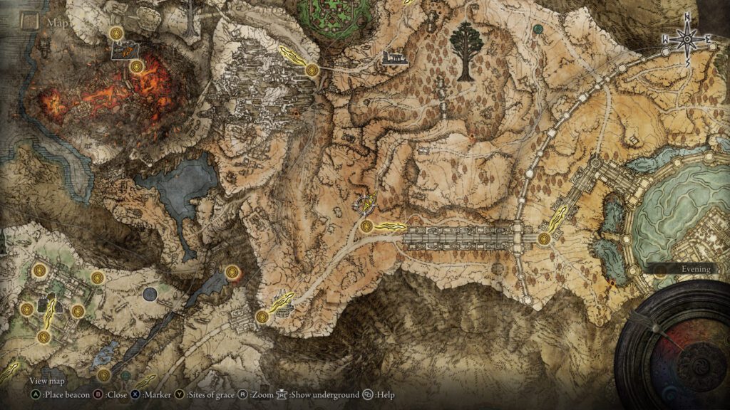 Golden Seed no. 21 location on Elden Ring map