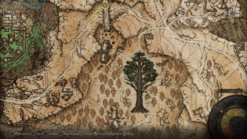 Golden Seed no. 23 location on Elden Ring map