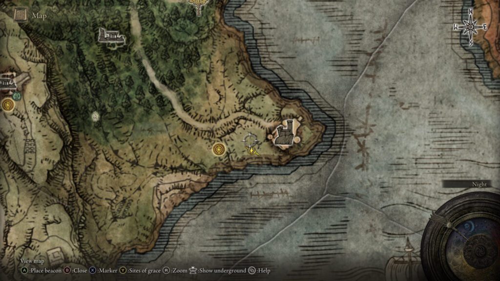 Golden Seed 2 location on Elden Ring map