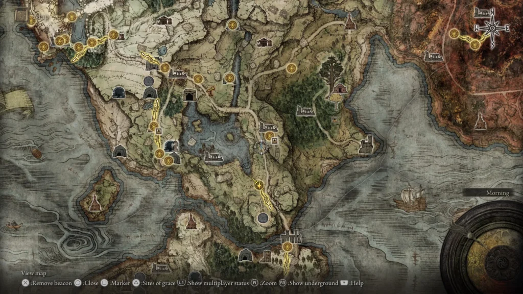 Greataxe location on Elden Ring map