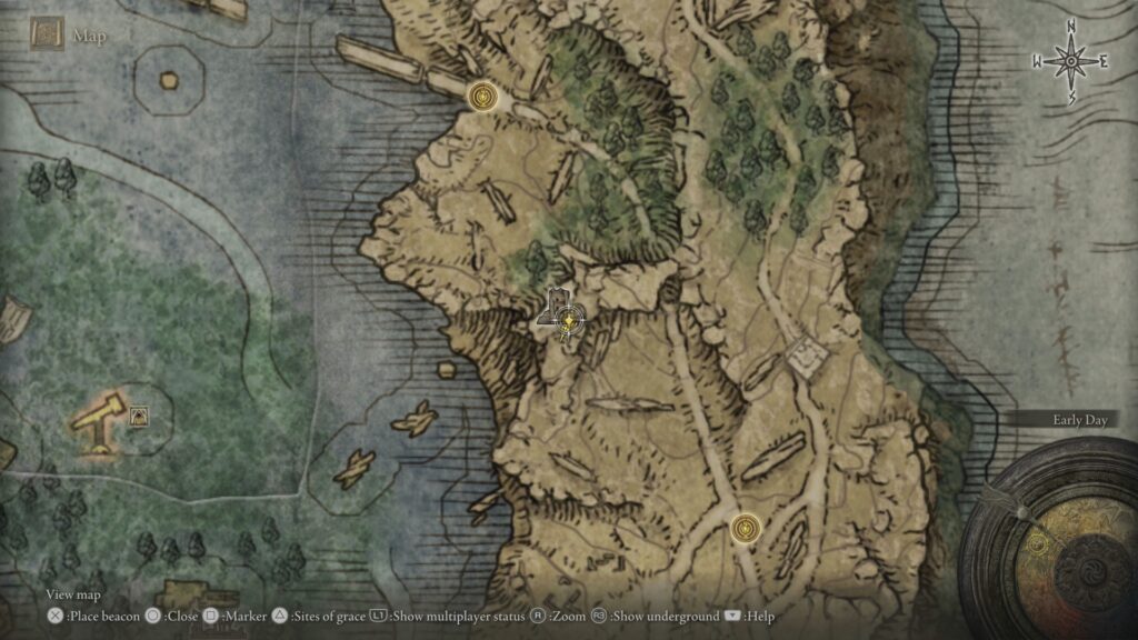 Highway Lookout Tower location on Elden Ring map
