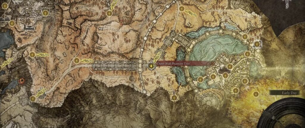 Sealed Tunnel location on Elden Ring map
